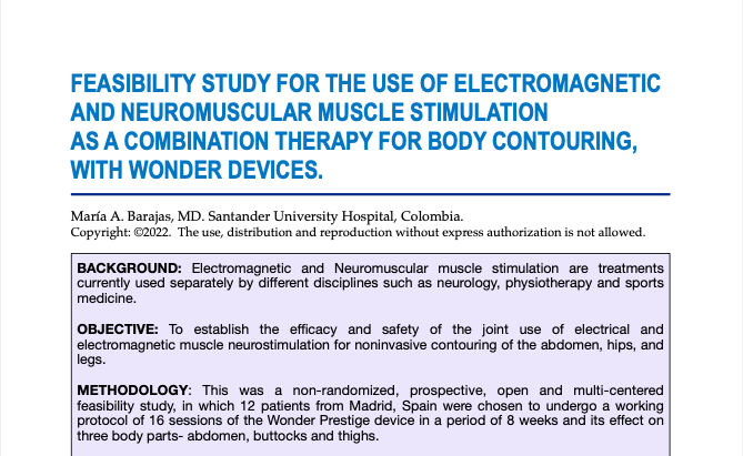 Feasibility study for the use of electromagnetic and neuromuscular muscle stimulation
