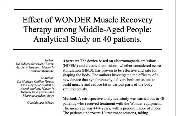 Effect of WONDER Muscle Recovery Therapy among Middle-Aged People